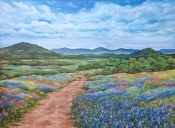 Hill Country Wildflowers by artist Luz Curran-Gartner